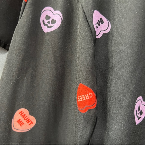 Unique Vintage Creepy Valentines/Halloween Blouse - Picture 5 of 8